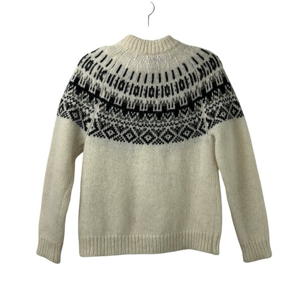 Icewear Iceland XS zip up Cardigan Sweater Icelandic Wool White Comfort Warm - Picture 12 of 16